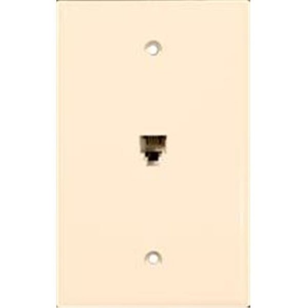 Doomsday Midsize Flush Phone Jack Lt. Almond DO659577